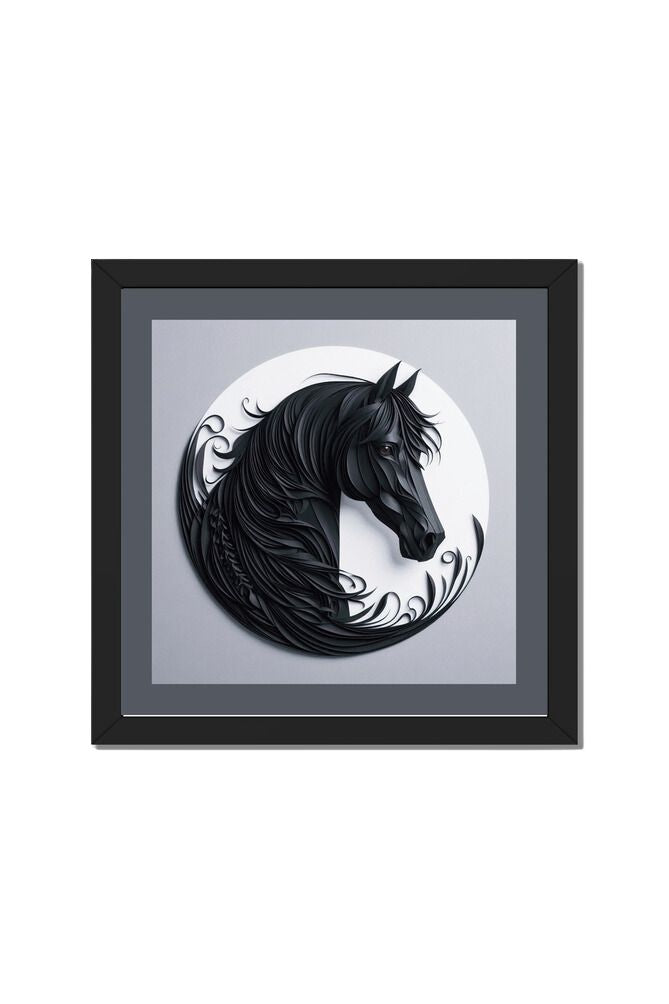 Quilled Horse - Wall Art Hanging For Home Decor ( 14 x 14 inches)