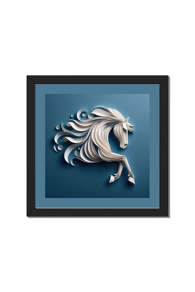 Quilled Horse - Wall Art Hanging For Home Decor ( 14 x 14 inches)
