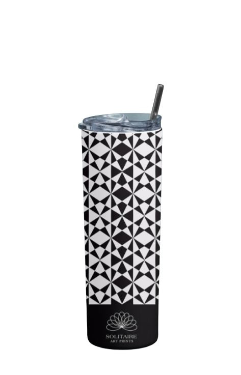Geometric - Stainless Steel Tumbler Water Bottle 20 OZ(590ml) Coffee Tumbler