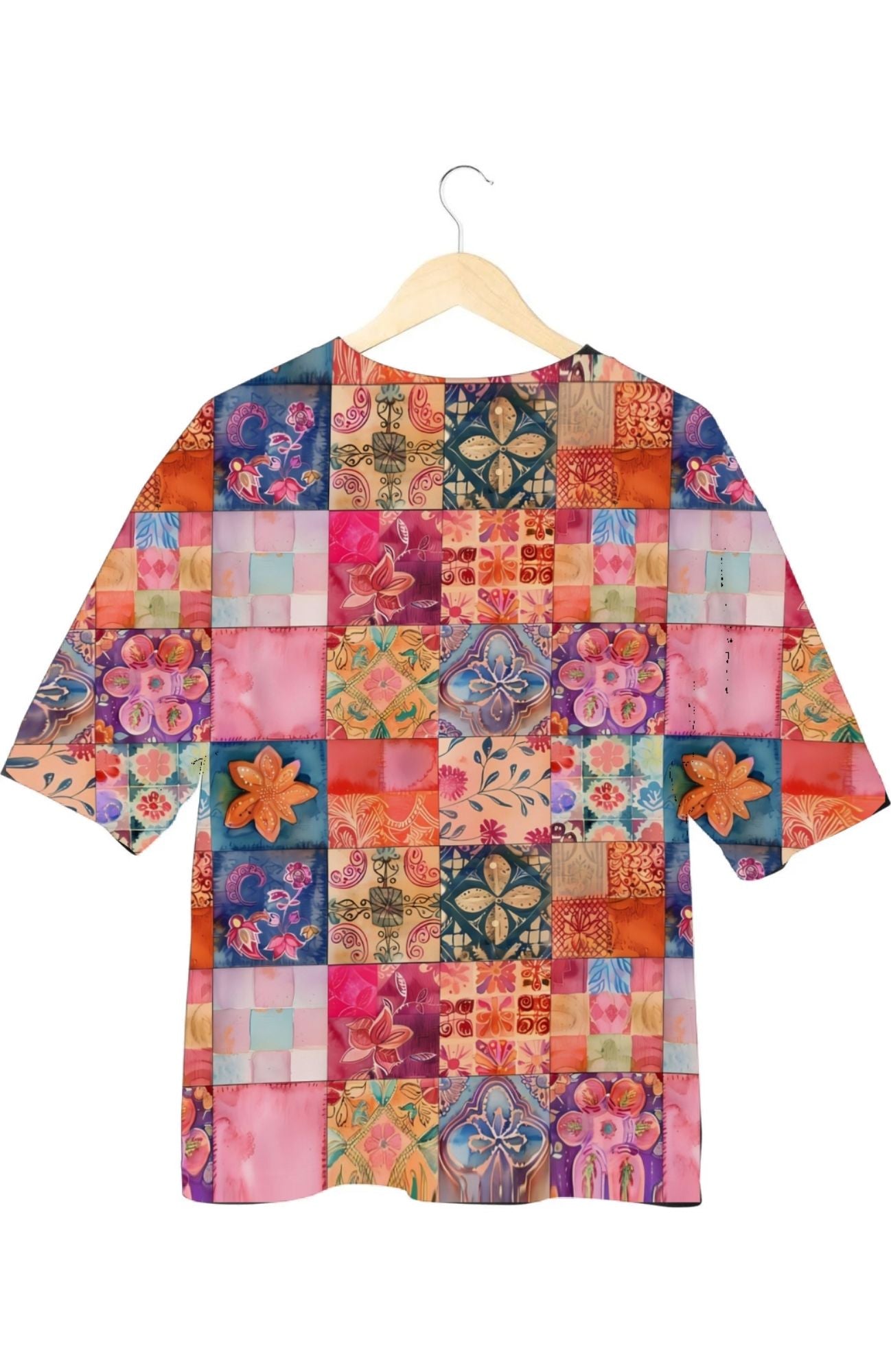 Cross Stich - All Over Print Oversized Tshirt For Men And Women Designer Unisex Tshirt