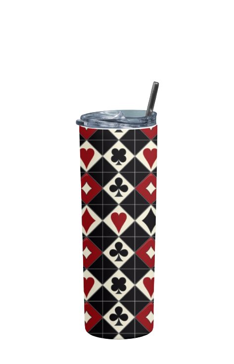 Designer Deck - Stainless Steel Tumbler Water Bottle 20 OZ(590ml) Coffee Tumbler