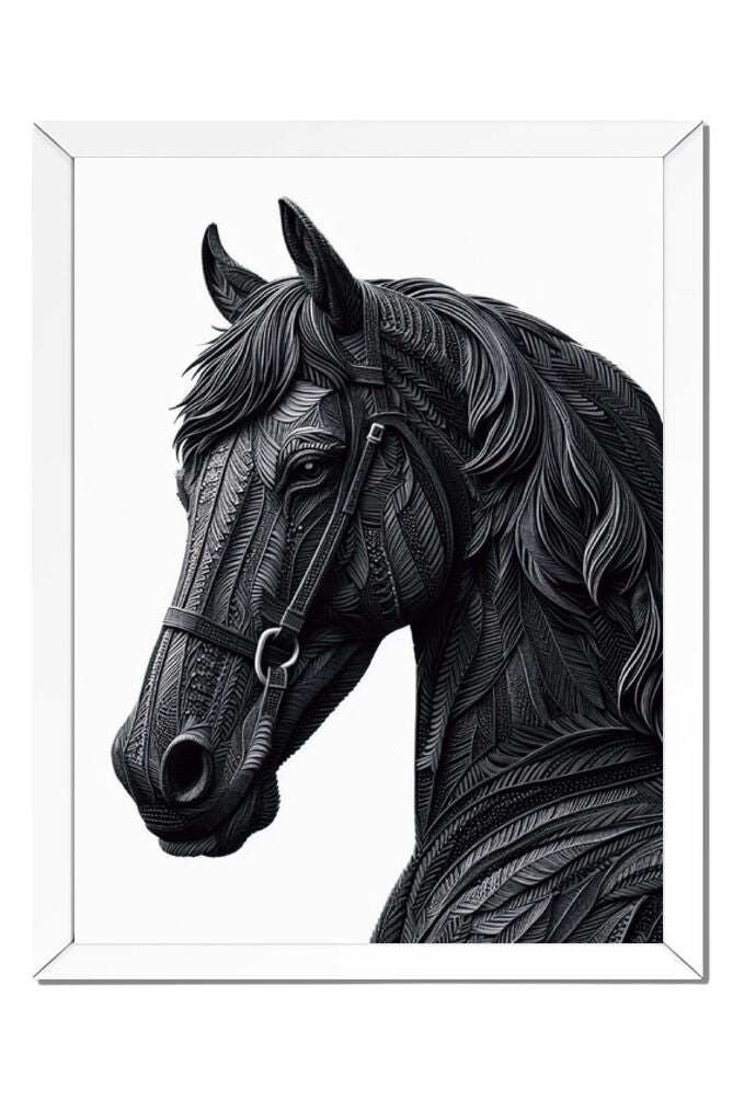 Quilled Horse - Wall Art Hanging For Home Decor (18 x 24 inches)