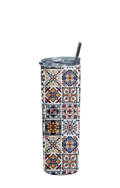 Moroccan - Stainless Steel Tumbler Water Bottle 20 OZ(590ml) Coffee Tumbler