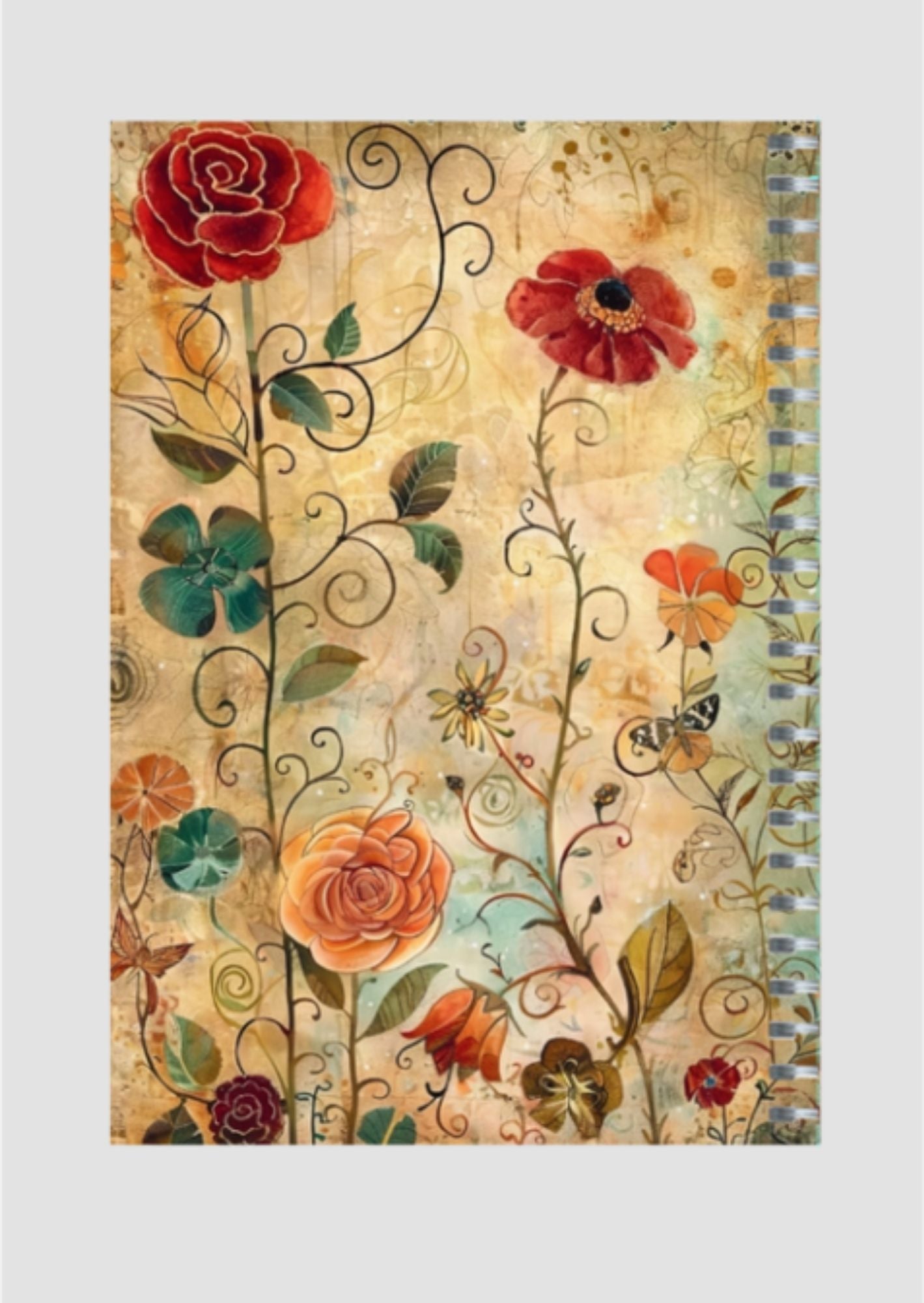 Quirky - Spiral Notepad A5 Unruled Notebook 120 Pages