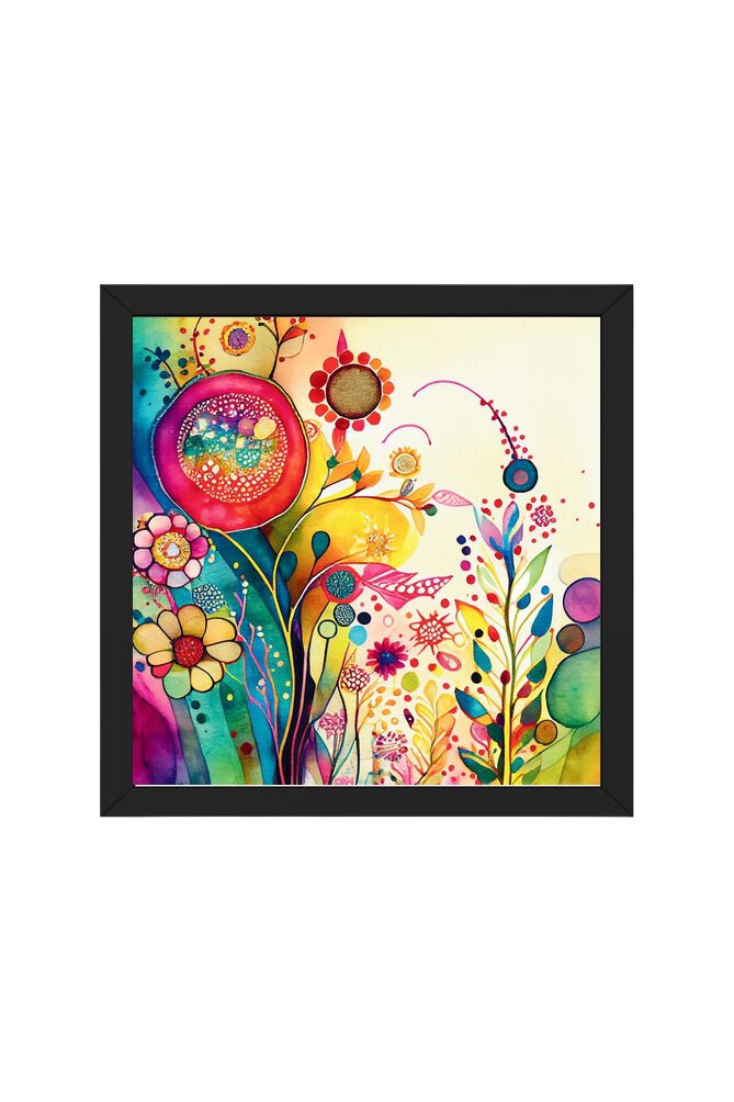 Watercolor Flower - Wall Art Hanging For Home Decor ( 14 x 14 inches)