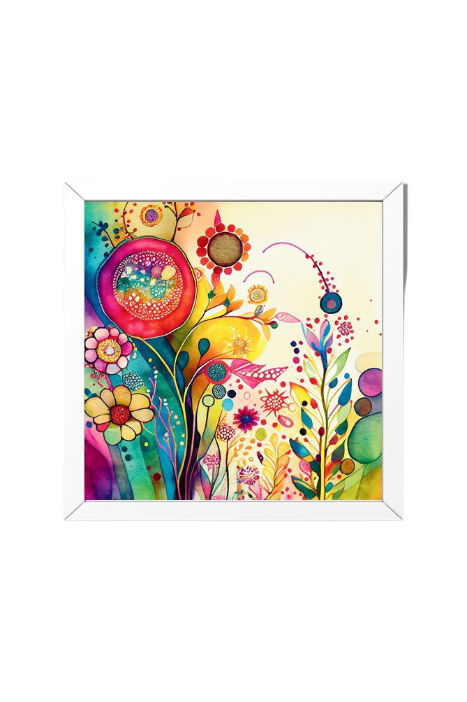 Watercolor Flower - Wall Art Hanging For Home Decor ( 14 x 14 inches)