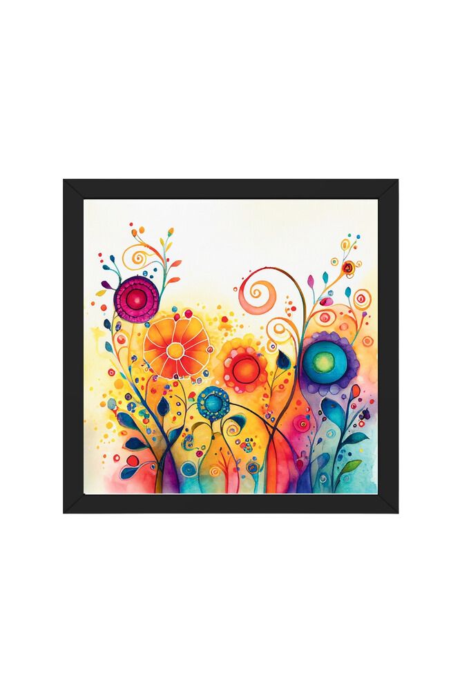 Watercolor Flower - Wall Art Hanging For Home Decor ( 14 x 14 inches)