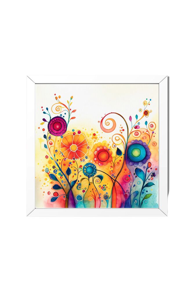 Watercolor Flower - Wall Art Hanging For Home Decor ( 14 x 14 inches)
