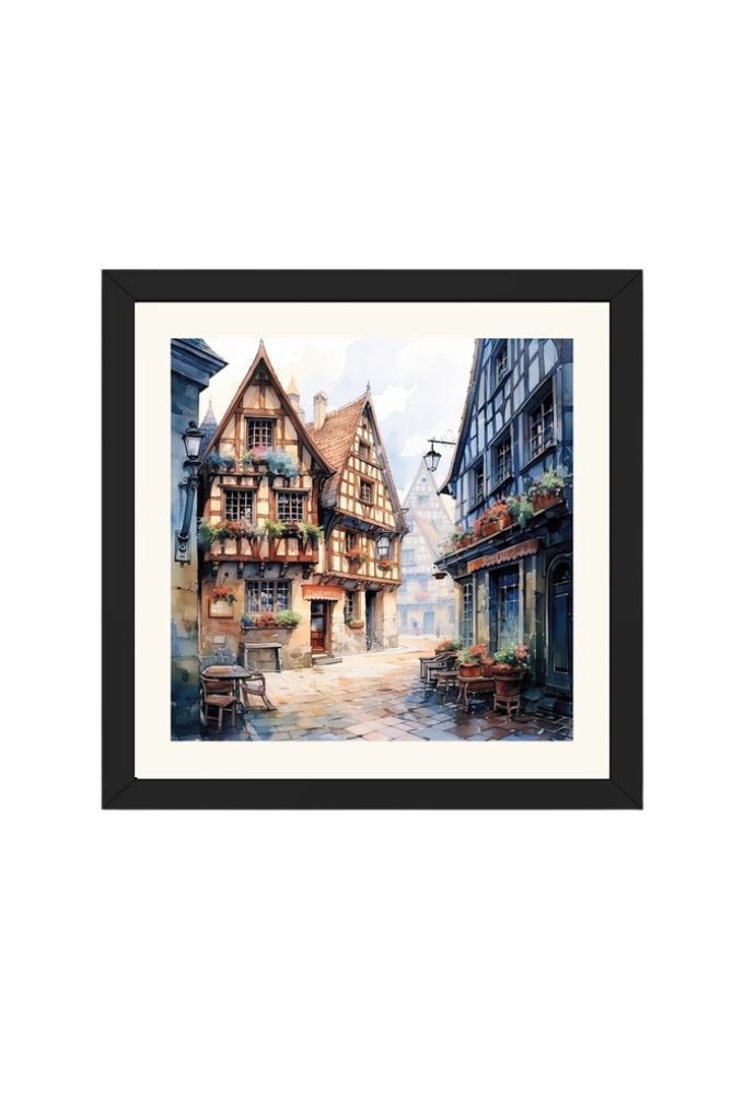 European Clip Art - Wall Art Hanging For Home Decor ( 14 x 14 inches )