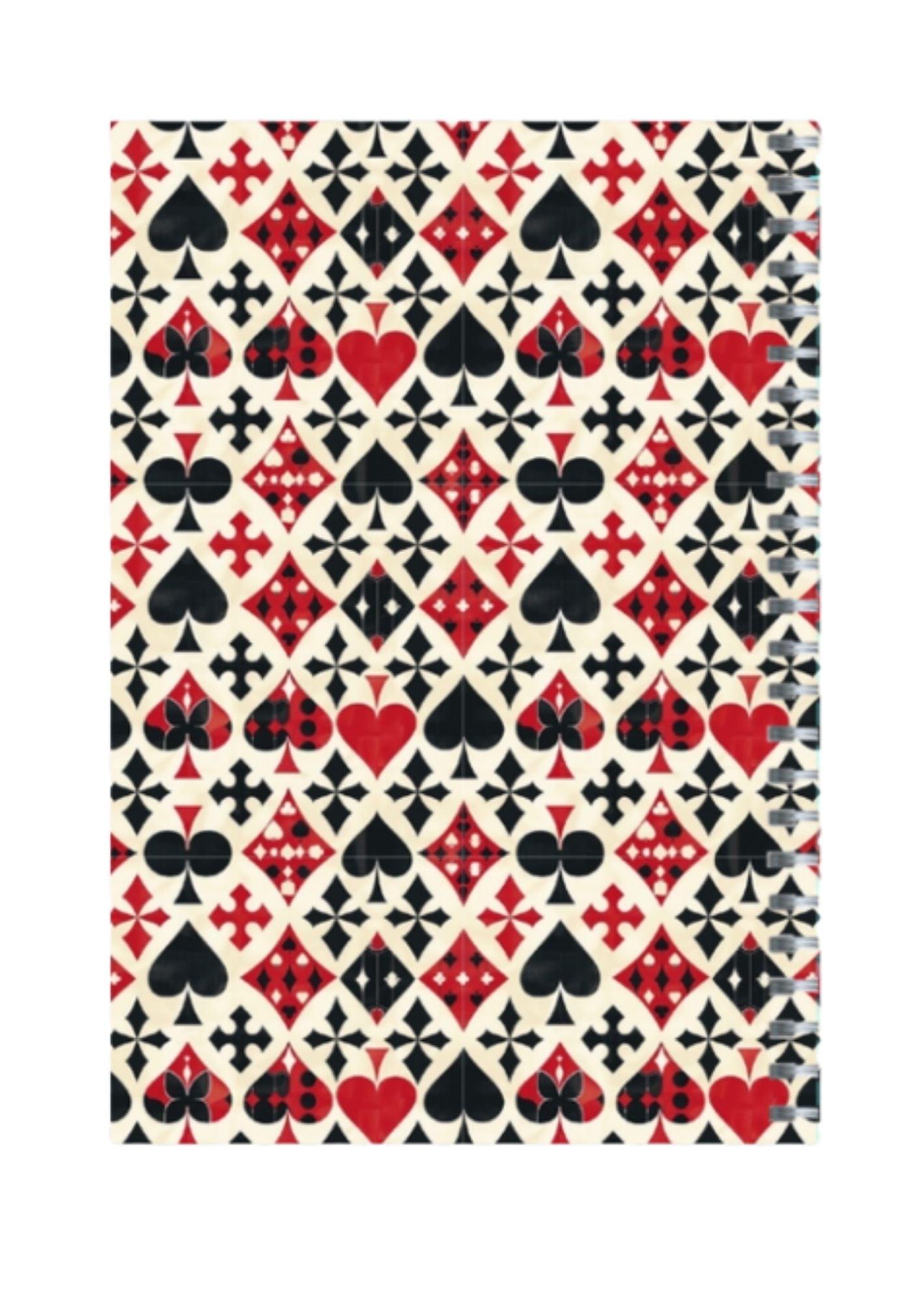 Designer Deck - Spiral Notepad A5 Unruled Notebook 120 Pages