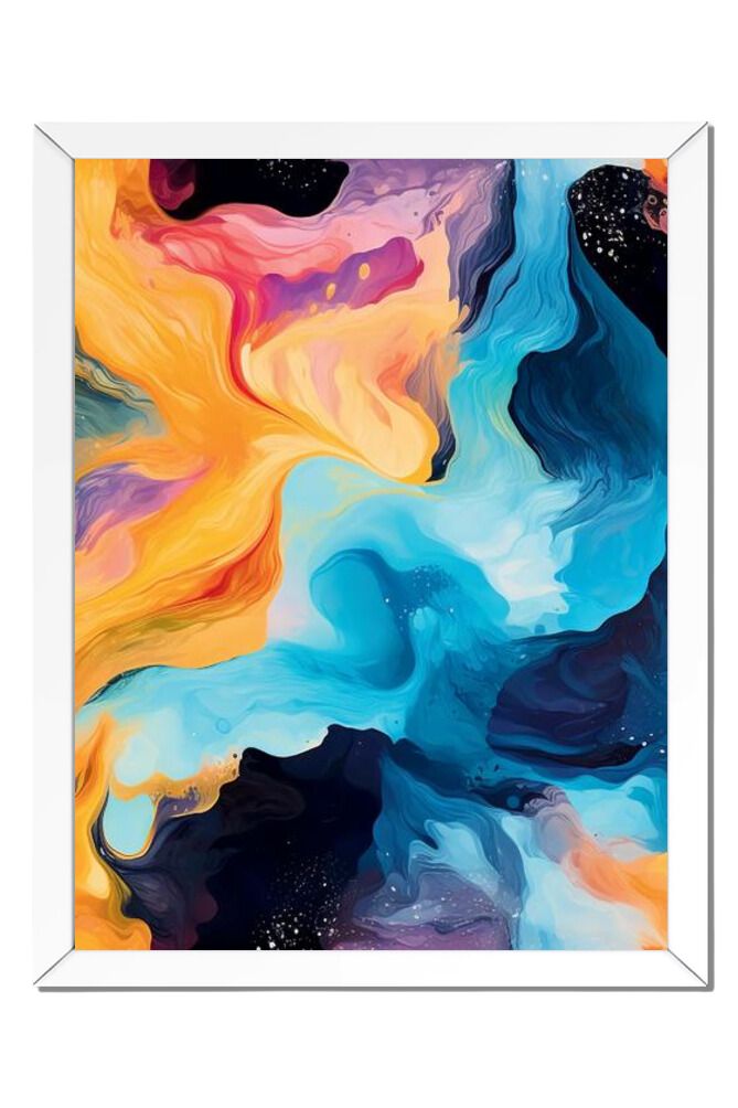 Fluid Art - Wall Art Hanging For Home Decor (18 x 24 inches)