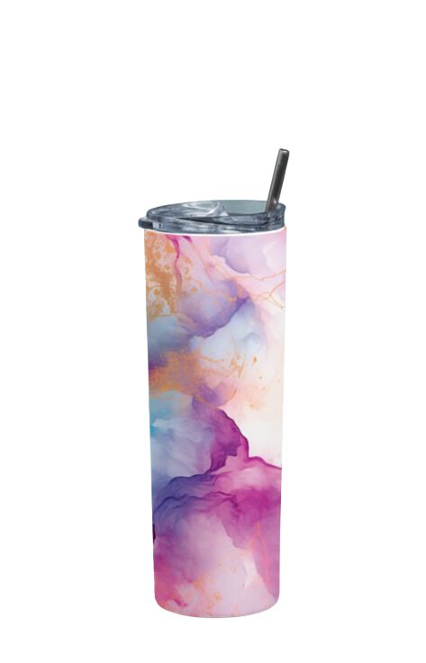 Fluid Art - Stainless Steel Tumbler Water Bottle 20 OZ(590ml) Coffee Tumbler