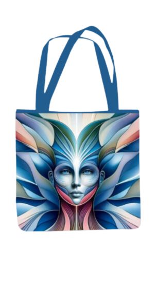 Modern Art - All Over Print Canvas Tote Bag With Zipper 15 x 17 inches