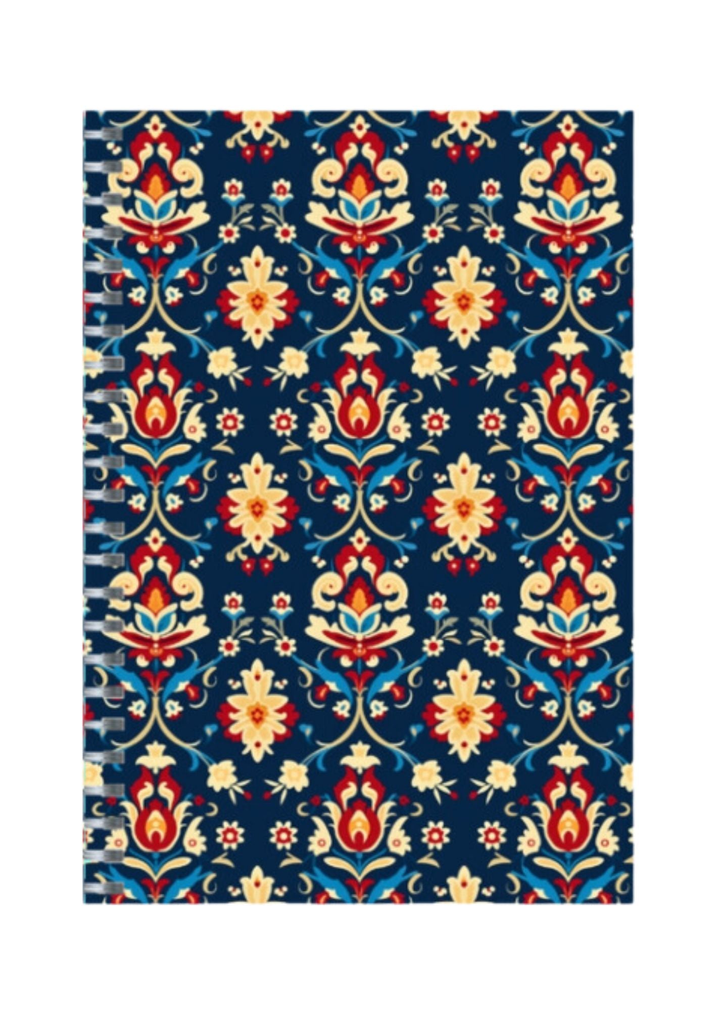 Ethnic - Spiral Notepad A5 Ruled Notebook 120 Pages
