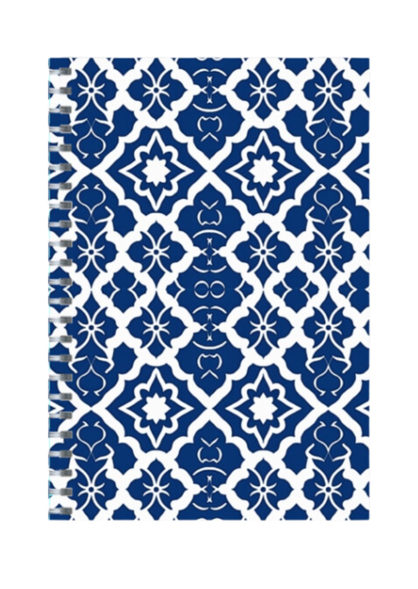 Moroccan - Spiral Notepad A5 Ruled Notebook 120 Pages