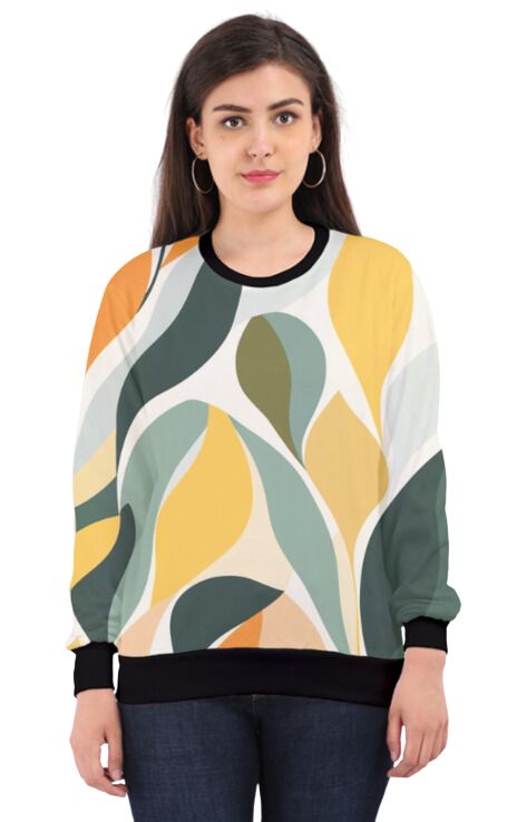 Retro - All Over Print Sweatshirt For Women Sweatshirt For College