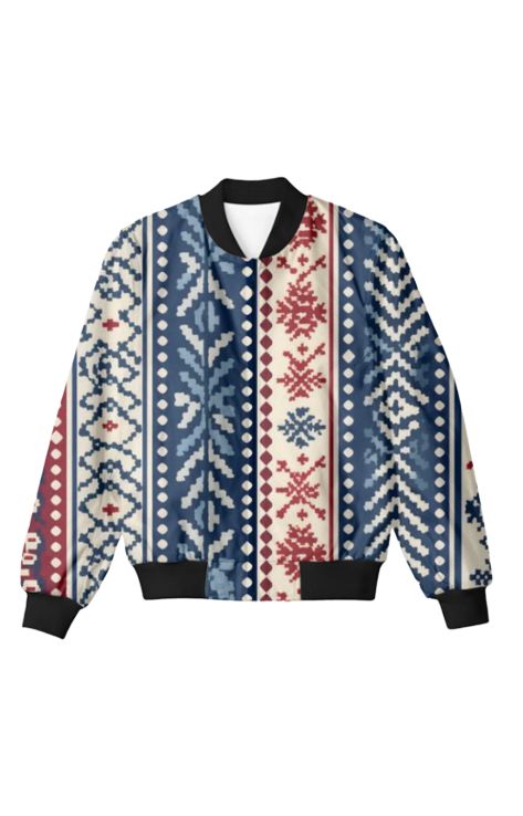Knit - Unisex Bomber Jacket For Men And Women
