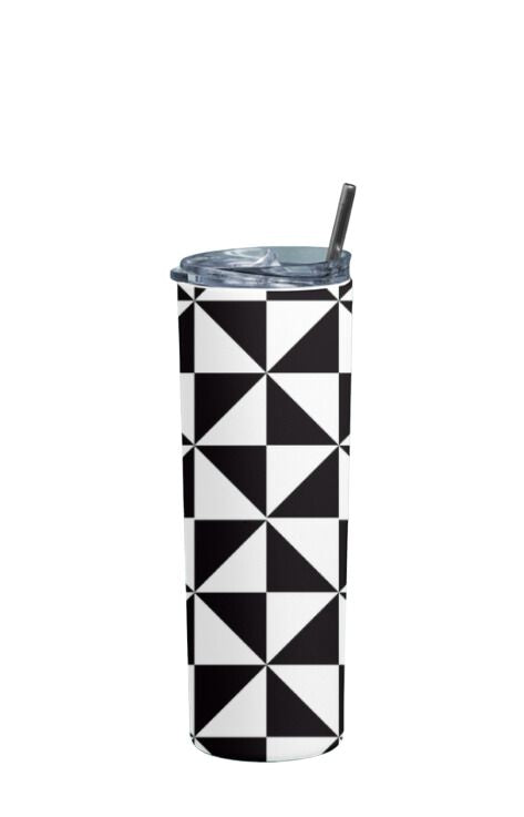 Geometric - Stainless Steel Tumbler Water Bottle 20 OZ(590ml) Coffee Tumbler