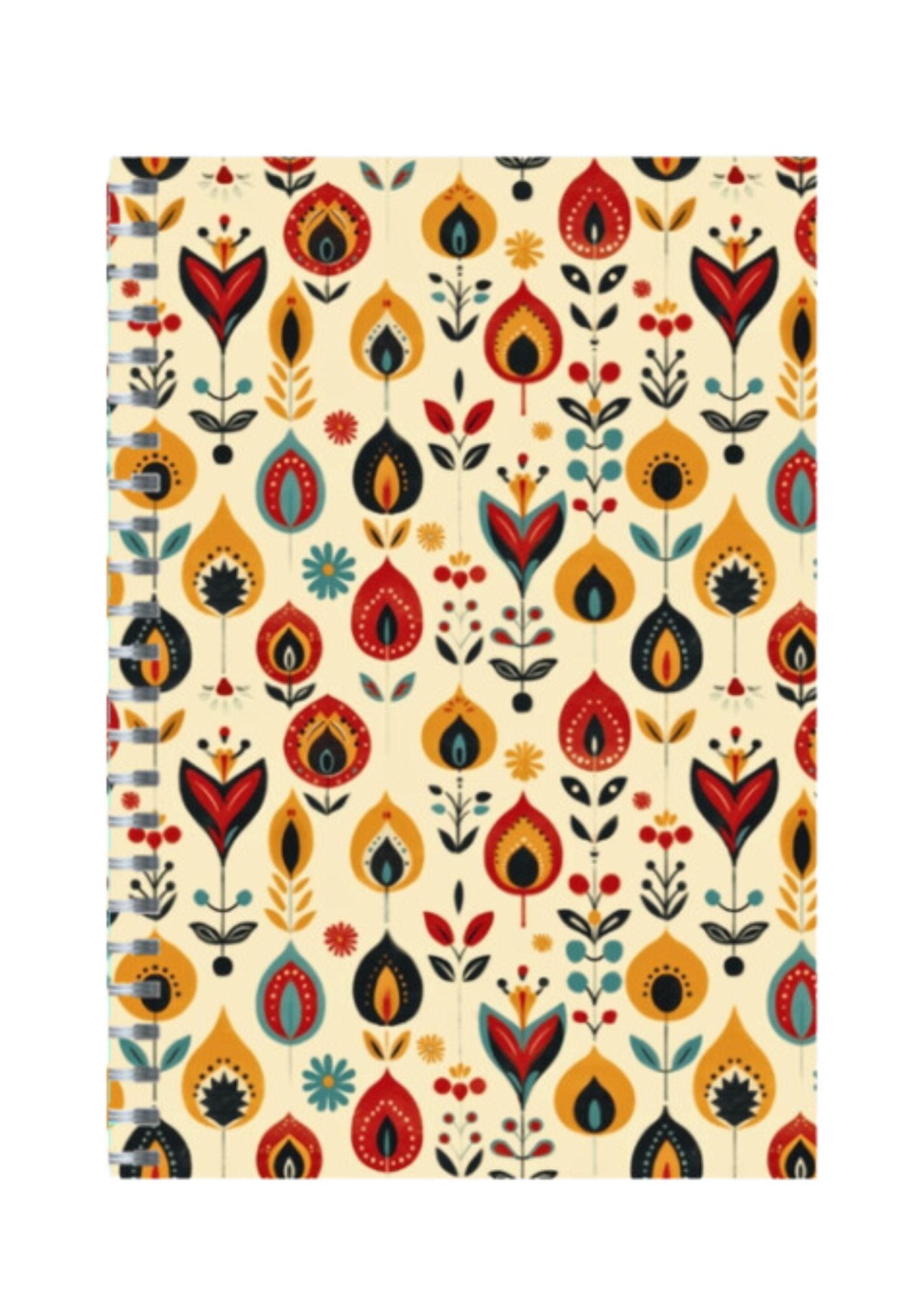 Ethnic - Spiral Notepad A5 Ruled Notebook 120 Pages