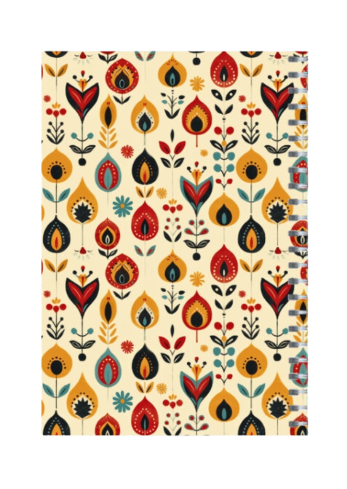 Ethnic - Spiral Notepad A5 Ruled Notebook 120 Pages