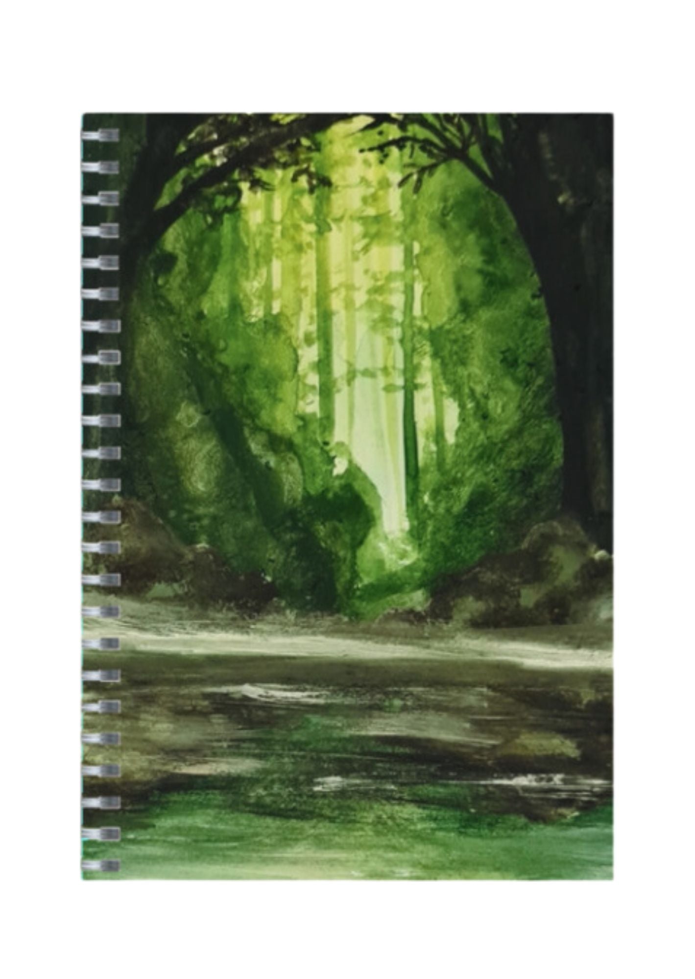 Artistic Scenery - Spiral Notepad A5 Unruled Notebook 120 Pages