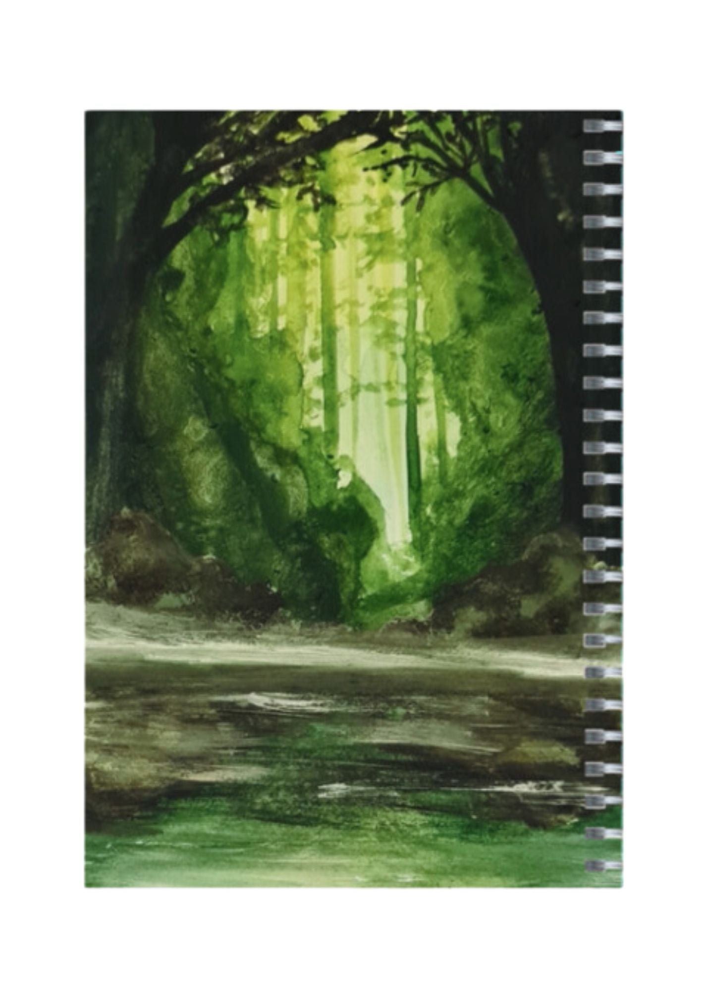 Artistic Scenery - Spiral Notepad A5 Unruled Notebook 120 Pages