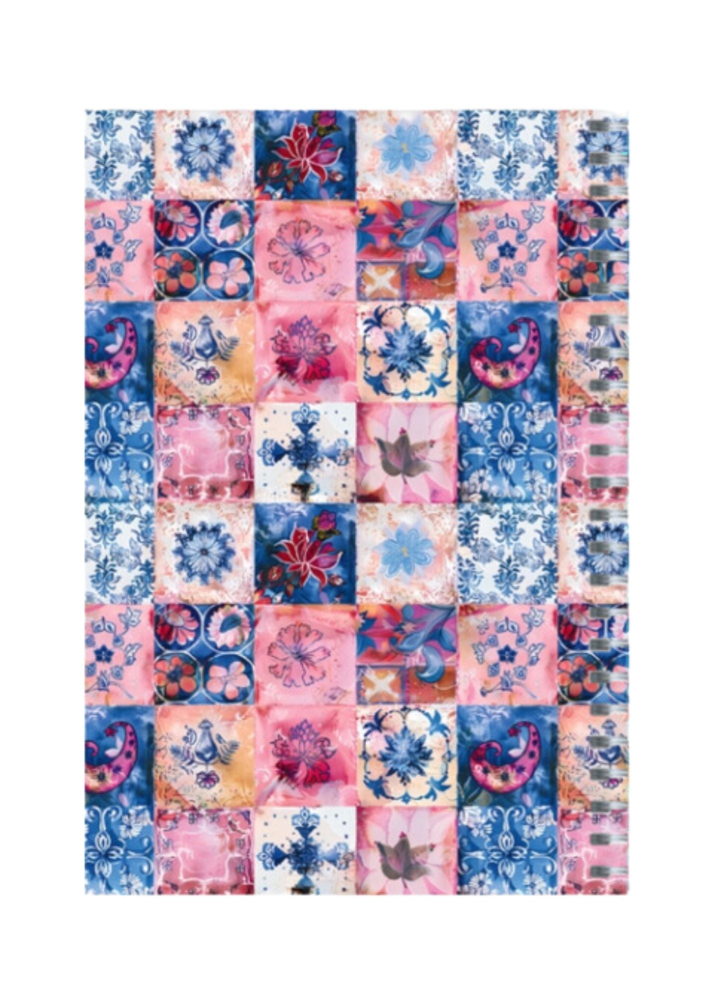 Cross Stich - Spiral Notepad A5 Unruled Notebook 120 Pages