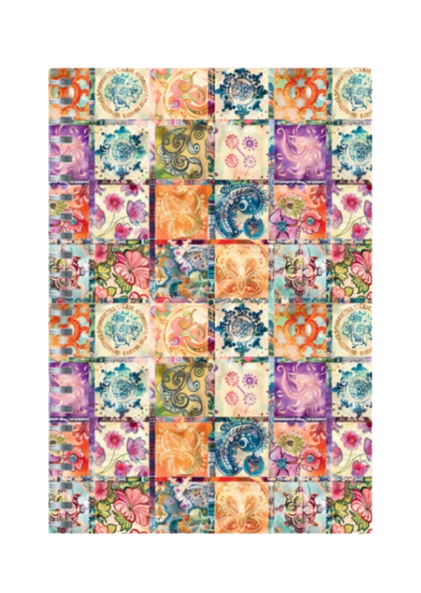 Cross Stich - Spiral Notepad A5 Unruled Notebook 120 Pages