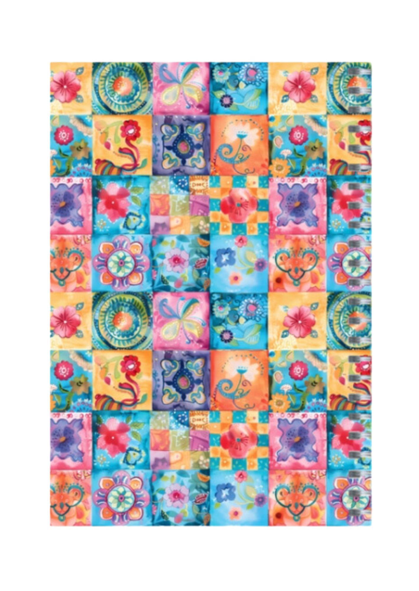 Cross Stich - Spiral Notepad A5 Unruled Notebook 120 Pages