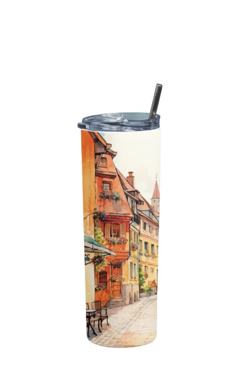 European Landscape - Stainless Steel Tumbler Water Bottle 20 OZ(590ml) Coffee Tumbler