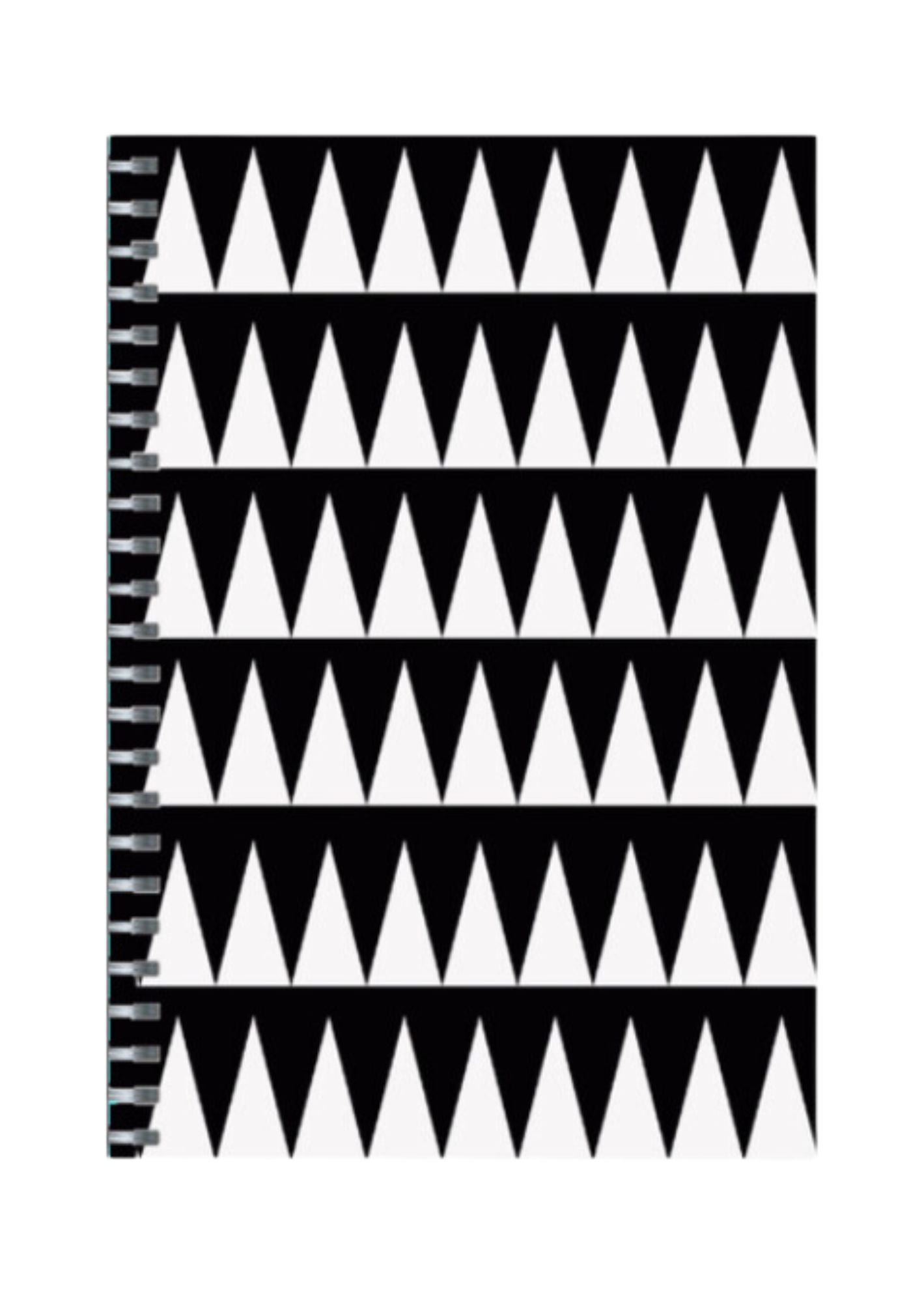 Geometric - Spiral Notepad A5 Unruled Notebook 120 Pages