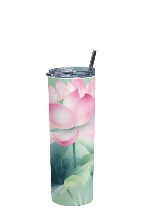 Lotus - Stainless Steel Tumbler Water Bottle 20 OZ(590ml) Coffee Tumbler