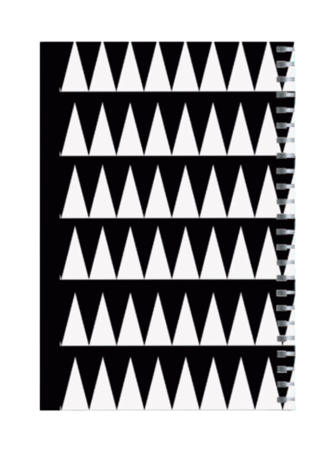 Geometric - Spiral Notepad A5 Unruled Notebook 120 Pages