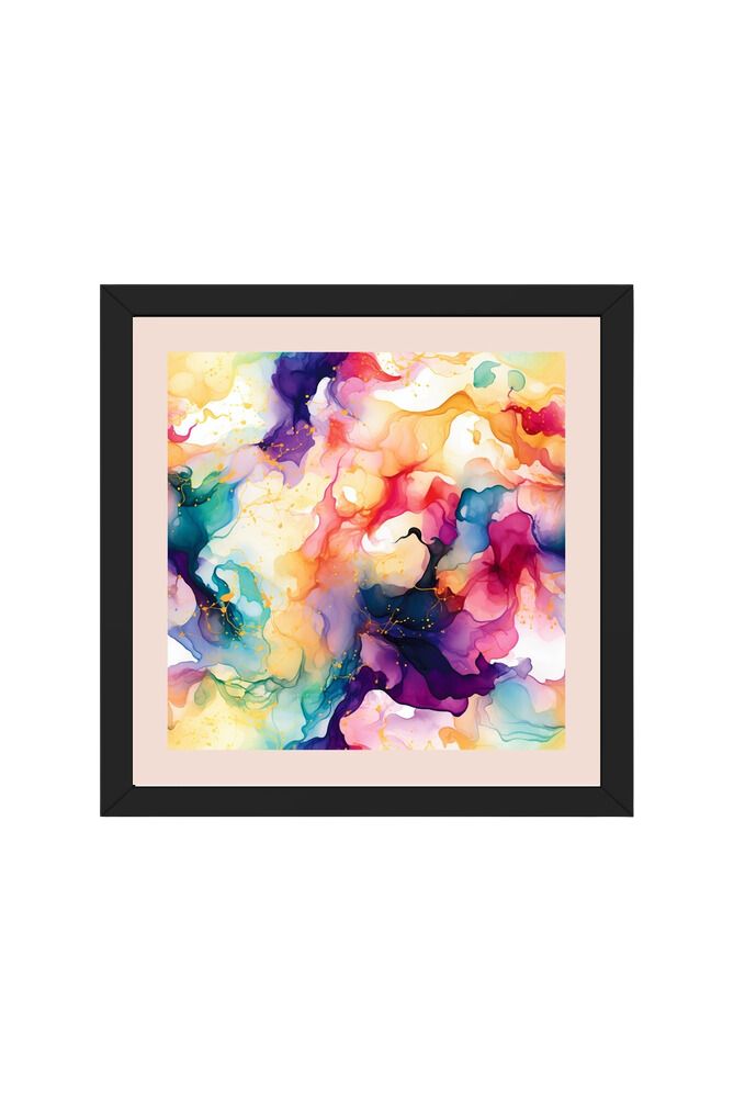 Fluid Art - Wall Art Hanging For Home Decor ( 14 x 14 inches )