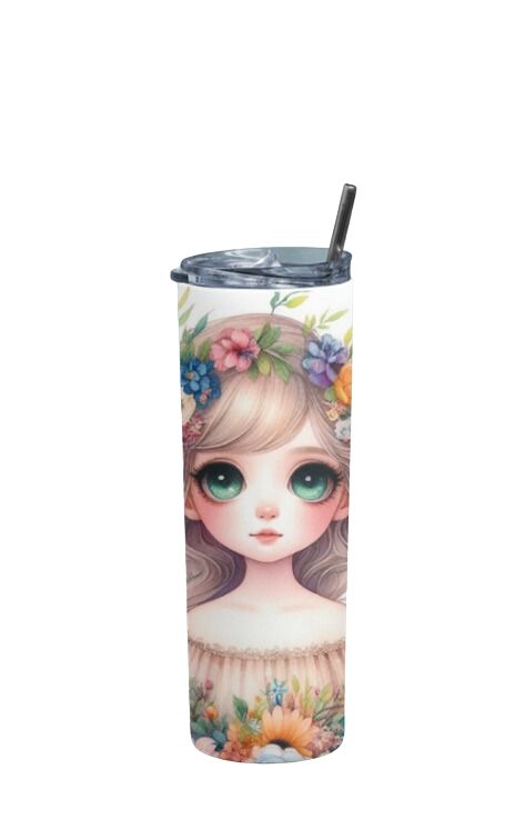 Cute Doll - Stainless Steel Tumbler Water Bottle 20 OZ(590ml) Coffee Tumbler