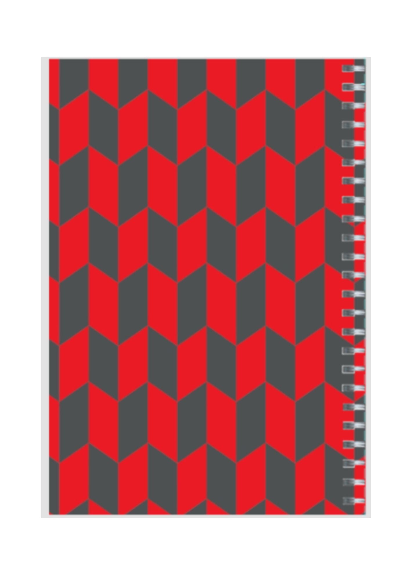 Zig Zag - Spiral Notepad A5 Unruled Notebook 120 Pages
