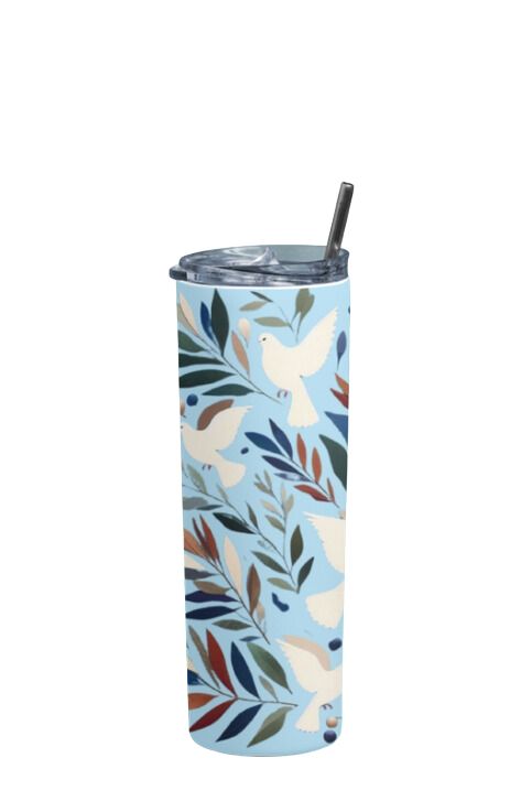 Ombre Bird - Stainless Steel Tumbler Water Bottle 20 OZ(590ml) Coffee Tumbler