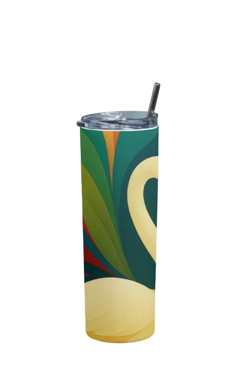 Elegant Swan - Stainless Steel Tumbler Water Bottle 20 OZ(590ml) Coffee Tumbler