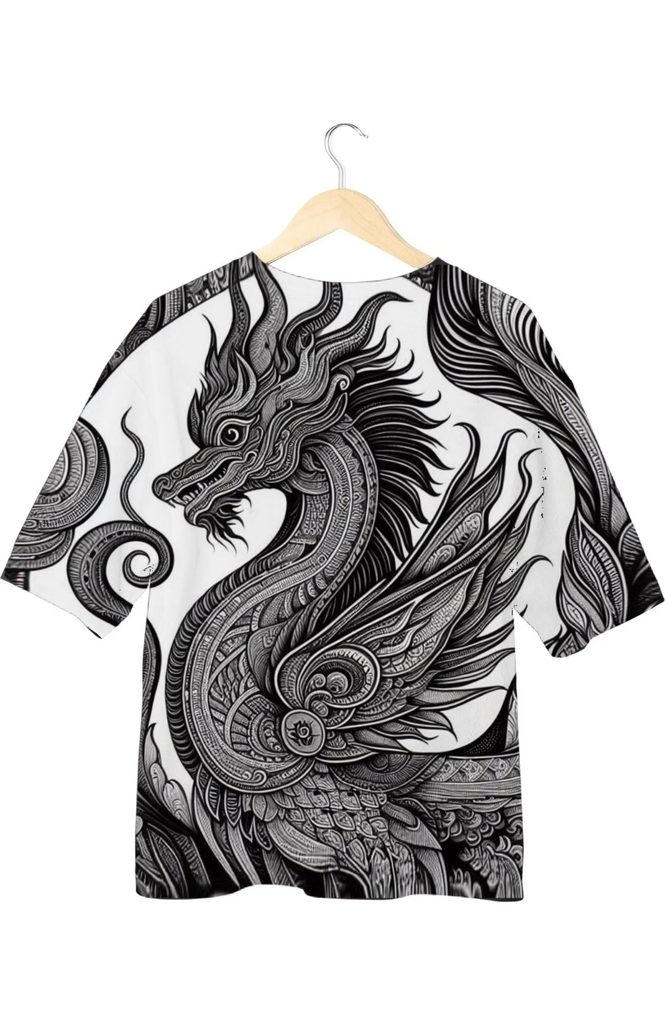Dragon- All Over Print Oversized Tshirt For Men And Women Designer Unisex Tshirt