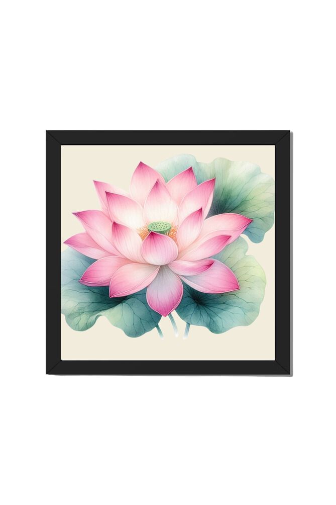 Lotus - Wall Art Hanging For Home Decor ( 14 x 14 inches )