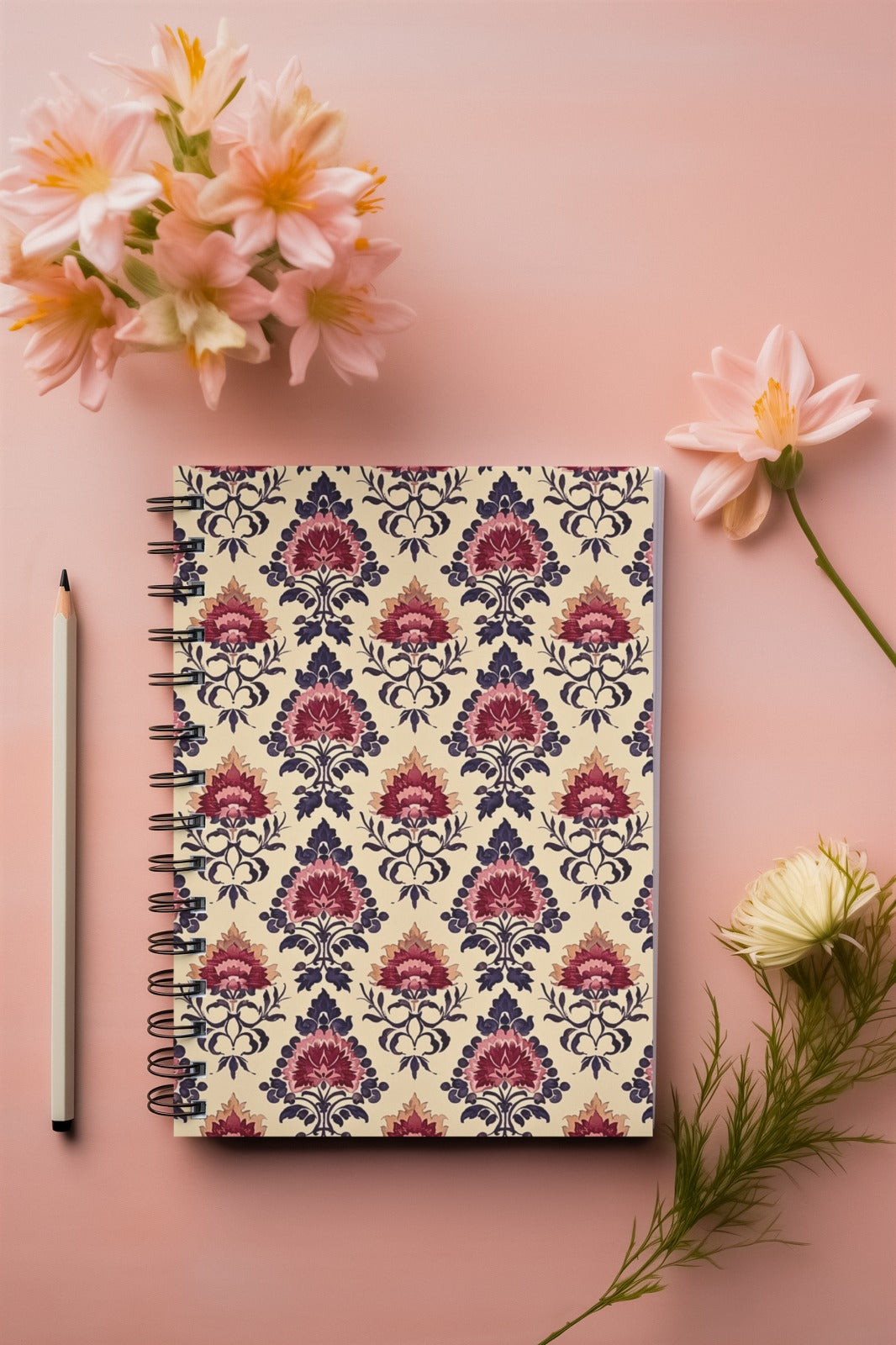 Ethnic - Spiral Notepad A5 Unruled Notebook 120 Pages