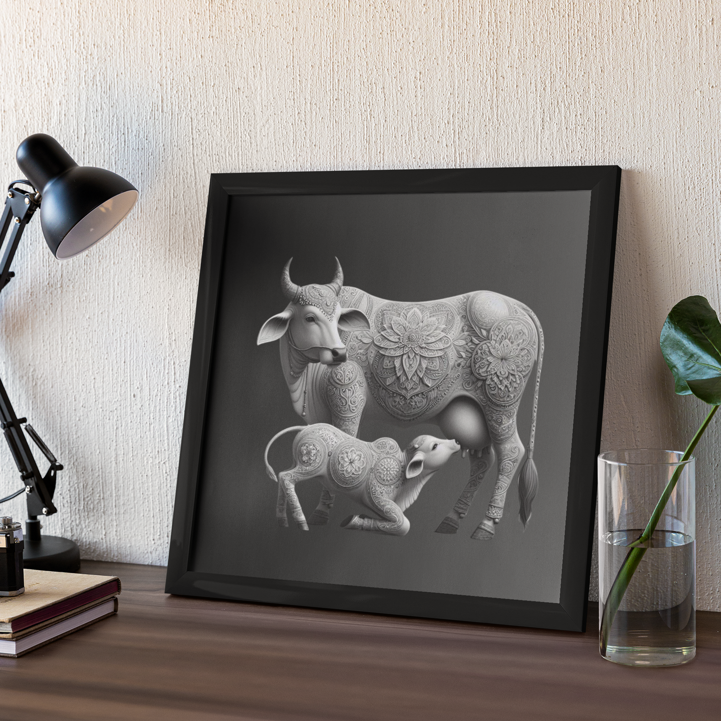 Holy Cow - Wall Art Hanging For Home Decor ( 14 x 14 inches )