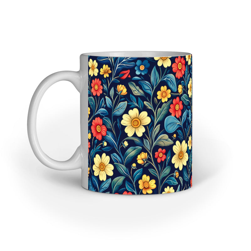 Floral - Ceramic Coffee Mug 11 ounce(330ml)