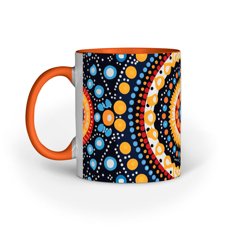 Polka Halo - Ceramic Coffee Mug 11 ounce(330ml)