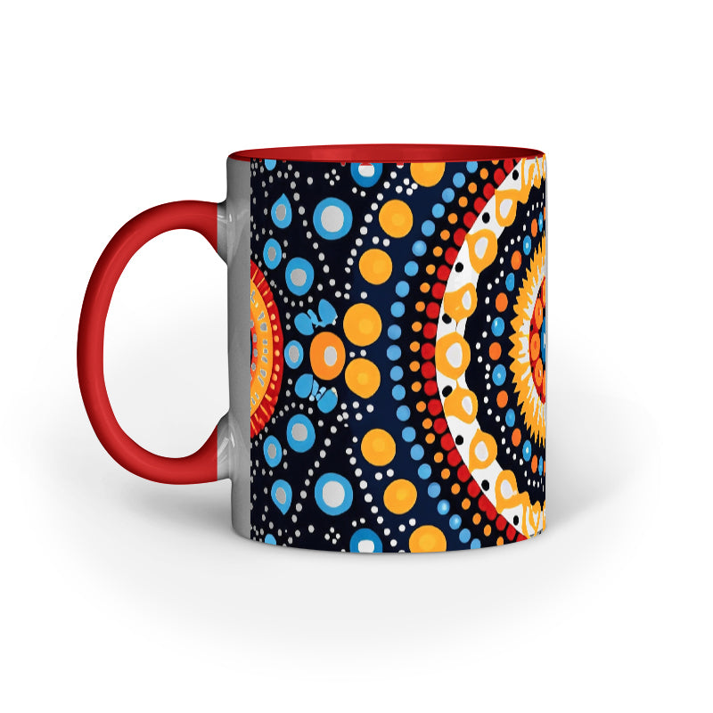Polka Halo - Ceramic Coffee Mug 11 ounce(330ml)