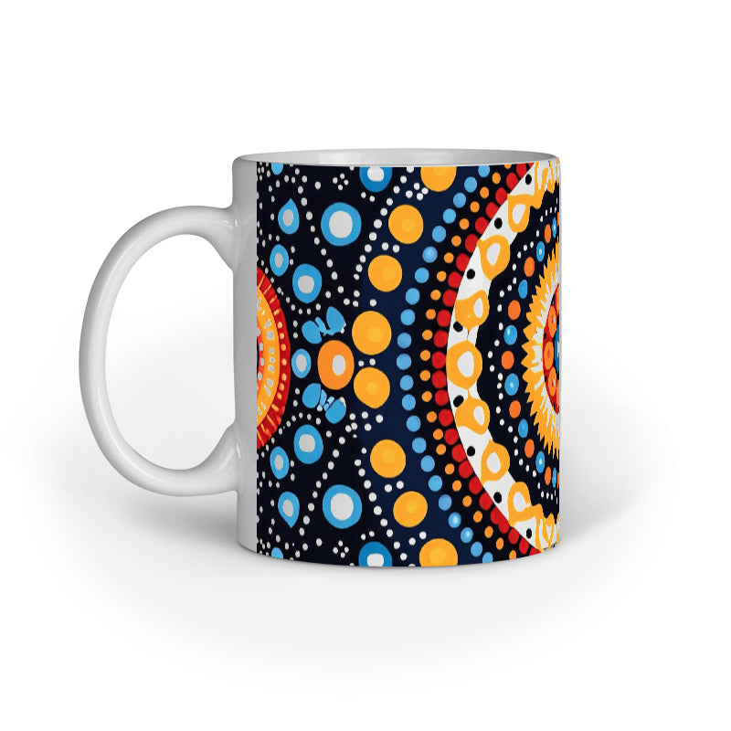 Polka Halo - Ceramic Coffee Mug 11 ounce(330ml)