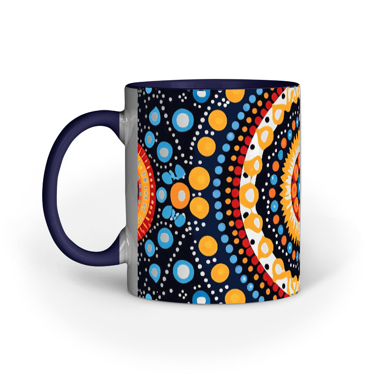 Polka Halo - Ceramic Coffee Mug 11 ounce(330ml)