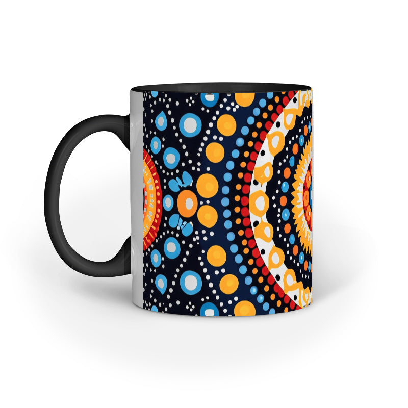 Polka Halo - Ceramic Coffee Mug 11 ounce(330ml)