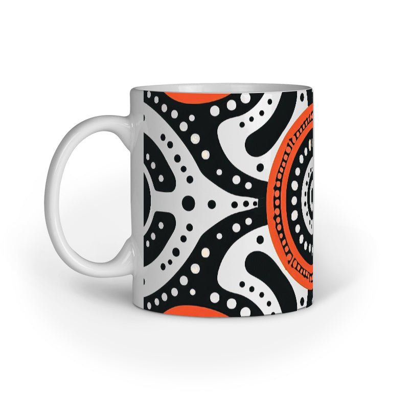 Polka Halo - Ceramic Coffee Mug 11 ounce(330ml)