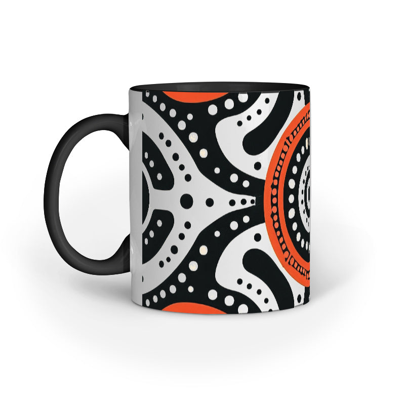 Polka Halo - Ceramic Coffee Mug 11 ounce(330ml)